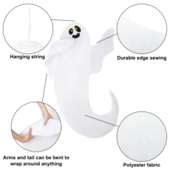 2pcs Halloween Tree Ghost Wrap Decoration 50in -Spirit Halloween Shop Ghost Tree Hugger 2 Pack 50 1 scaled 600x600 1