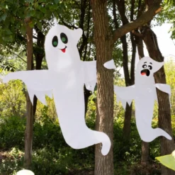 2pcs Ghost Tree Wrap Halloween Decoration 53in