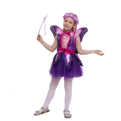 Girl Purple Fairy Costume Cosplay