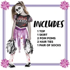 Girl Scary Cheerleader Costume -Spirit Halloween Shop Girl Scary Cheerleader Costume 6 result 1 600x600 1