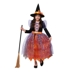 Girls LED Light Up Witch Halloween Costume