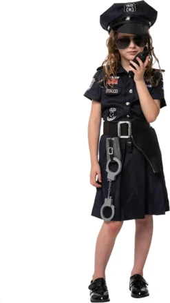 Girls Cop Halloween Costume -Spirit Halloween Shop Girls Police Costume For Role Play Cosplay 3 1 600x1066 1