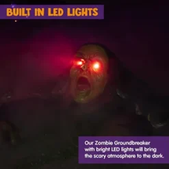 Halloween Animated Zombie Groundbreaker Decoration -Spirit Halloween Shop Ground Breaker Zombie 2 结果 600x600 1