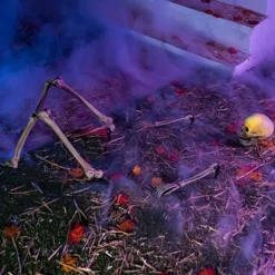 Light Up Skeleton Groundbreaker Halloween Decoration -Spirit Halloween Shop Groundbreaker Stakes with Lights 5 Pcs 3 600x600 1