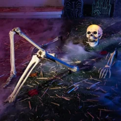 Light Up Skeleton Groundbreaker Halloween Decoration -Spirit Halloween Shop Groundbreaker Stakes with Lights 5 Pcs 4 600x600 1