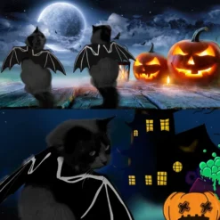 Halloween Bat Wings Cat Costume -Spirit Halloween Shop Halloween Bat Wings Cat Costume 5 result 600x600 1