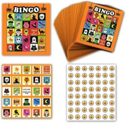 28pcs Halloween Bingo Card Game