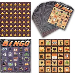 Halloween Bingo Card Games Set