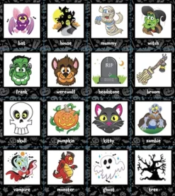 32pcs Halloween Bingo Cards Game