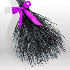 Halloween Witch Broom And Cauldron Costume Accessories -Spirit Halloween Shop Halloween Black Witch Broom and Cauldron 5 600x600 1
