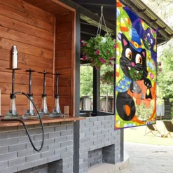 Cat, Bat, And Pumpkin Halloween Bean Bag Toss Game -Spirit Halloween Shop Halloween Cat Toss Cloth Game 2 600x600 1