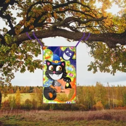 Cat, Bat, And Pumpkin Halloween Bean Bag Toss Game -Spirit Halloween Shop Halloween Cat Toss Cloth Game 4 600x600 1