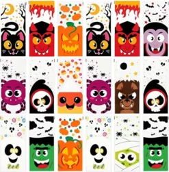 108Pcs Halloween Cellophane Bags With Twist Tie