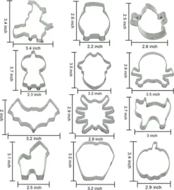 12Pcs Halloween Cookie Cutter Set -Spirit Halloween Shop Halloween Cookie Cutter Set 12 PCS 1 1 600x655 1