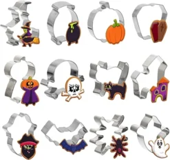 12Pcs Halloween Cookie Cutter Set
