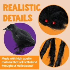 Halloween Decorating Set With Bat Stickers, Spider & Crows -Spirit Halloween Shop Halloween Decorating Set with Bat Stickers Spider Crows 4 result 600x600 1