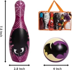Kids Halloween Foam Bowling Set -Spirit Halloween Shop Halloween Foam Bowling Set 3 1 600x581 1