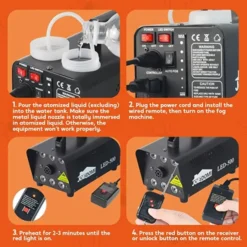 Halloween Fog Machine With 6 Color LED Lights 500w -Spirit Halloween Shop Halloween Fog Machine with 6 Color LED Lights 500w 2 600x600 1