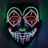 LED Scary Clown Cosplay Mask With 3 Lighting Modes -Spirit Halloween Shop Halloween Funny Washable Face Mask 6 Pcs 5 结果 600x600 1