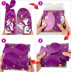 36Pcs Halloween Goodie Gift Boxes With Bow 13 36Pcs Halloween Goodie Gift Boxes With Bow -Spirit Halloween Shop Halloween Goodie Gift Boxes with Bow 36 Pcs 6 result 600x606 1