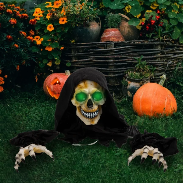 Halloween Grim Reaper Groundbreaker Decoration 3 Halloween Grim Reaper Groundbreaker Decoration