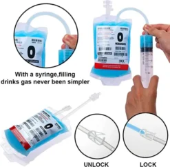 12Pcs Halloween IV Drink Bags -Spirit Halloween Shop Halloween IV Drink Bags 7 600x587 1