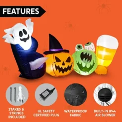 6ft Inflatable LED Halloween Boo Words -Spirit Halloween Shop Halloween Inflatable Boo Words 6ft 6 600x600 1