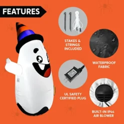 5ft Inflatable LED Halloween Wicked Ghost Decoration -Spirit Halloween Shop Halloween Inflatable Cute Wicked Ghost 5ft 4 1 600x600 1