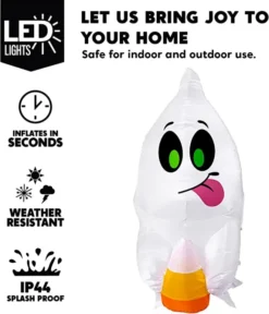 4ft Halloween Inflatable LED Ghost With Candy -Spirit Halloween Shop Halloween Inflatable LED Ghost with Candy 4ft 3 600x700 1