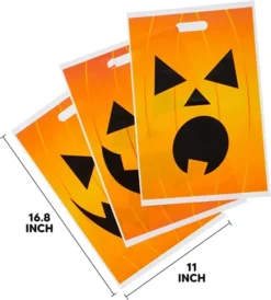 72pcs Halloween Pumpkin Treat Bags -Spirit Halloween Shop Halloween Jack O Lantern Trick Or Treat Bags 72 pack 7 600x666 1