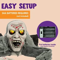 Halloween Light Up Zombie Ground Breaker -Spirit Halloween Shop Halloween Light Up Zombie Ground Breaker 4 600x600 1