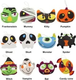 12pcs Halloween Mini Plush Toys -Spirit Halloween Shop Halloween Mini Plush Characters 12 pcs 4 600x627 1