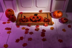 Halloween Pumpkin Patterned Doormat 30in X 17in