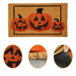Halloween Pumpkin Patterned Doormat 30in X 17in -Spirit Halloween Shop Halloween Pumpkin Patterned Doormat 30in x 17in 6 result 600x600 1