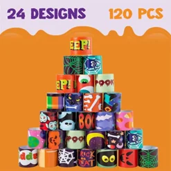 120pcs Halloween Themed 24 Designs Slap Bracelets -Spirit Halloween Shop Halloween Slap Bracelets 3 result
