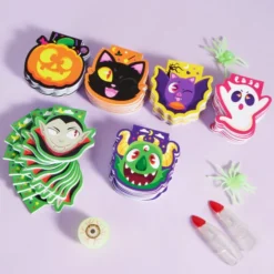60Pcs Halloween Spooky Characters Mini Notepad Set -Spirit Halloween Shop Halloween Spooky Characters Mini Notepad Set 60 Pcak 2 result 1 600x600 1
