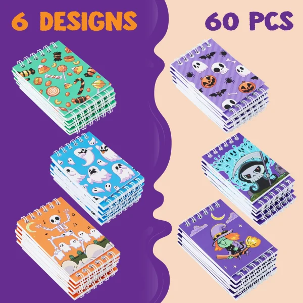 60Pcs Halloween Spooky Notepad Set 6 60Pcs Halloween Spooky Notepad Set - Image 4