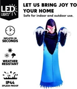 8ft Jumbo Spooky Warlock Inflatable -Spirit Halloween Shop Halloween Spooky Warlock Inflatable 8ft 1 600x690 1