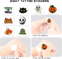 120pcs Halloween Stationery Set For Kids -Spirit Halloween Shop Halloween Stationery Set 24 Pack 7 600x567 1