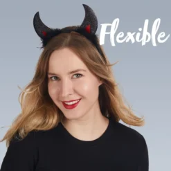 Halloween Theme Devil Horns Headband Black -Spirit Halloween Shop Halloween Theme Devil Horns Headband Black 3 result 1 600x600 1