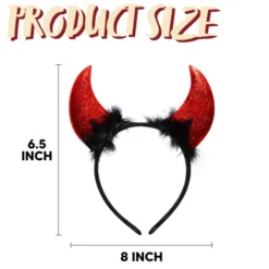 Halloween Theme Devil Horns Headband Red -Spirit Halloween Shop Halloween Theme Devil Horns Headband Red 4 result 600x600 1