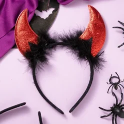 Halloween Theme Devil Horns Headband Red -Spirit Halloween Shop Halloween Theme Devil Horns Headband Red 6 result 600x600 1