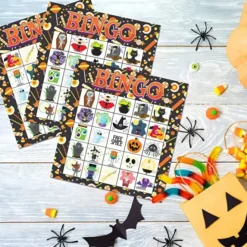 28Pcs Halloween Themed Bingo Game Card,Player -Spirit Halloween Shop Halloween Themed Bingo Game Card 28 Player 3 600x600 1