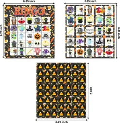 28Pcs Halloween Themed Bingo Game Card,Player -Spirit Halloween Shop Halloween Themed Bingo Game Card 28 Player 5 600x617 1