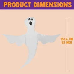 Halloween Tree Wrap Ghost Decoration 53in -Spirit Halloween Shop Halloween Tree Wrap Ghost Decoration 53in 4 600x600 1