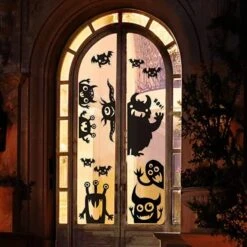 Halloween Monster Window Decoration 13 Halloween Monster Window Decoration -Spirit Halloween Shop Halloween Window Clings Monster 1 600x600 1