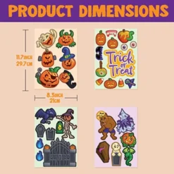 Halloween Sticker Window Decorations 12 Halloween Sticker Window Decorations -Spirit Halloween Shop Halloween Window Clings Trick or Treats 3 600x600 1