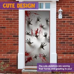 Halloween Window Door Cover Zombie Hands 72 X 30in -Spirit Halloween Shop Halloween Window Door Cover Zombie Hands 72 x 30in 3 600x600 1