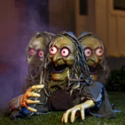 Animated Halloween Witch Ground Breaker -Spirit Halloween Shop Halloween Witch Ground breaker Decoration 5 scaled 600x598 1