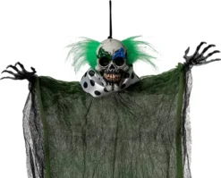3Pcs Hanging Clown, Ghost And Grim Reaper -Spirit Halloween Shop Hanging Clown Ghost and Grim Reaper 5 600x483 1